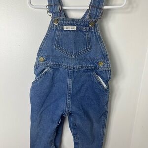 VINTAGE Baby Denim Overalls Guess USA Adjustable Straps Classic Jean Romper